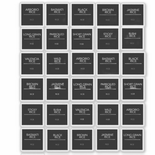 Pantry Labels Stickers (Voorkant)