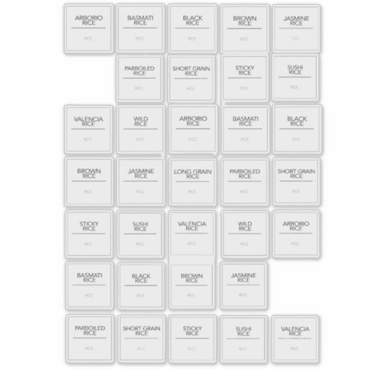 Pantry Labels Stickers (Voorkant)
