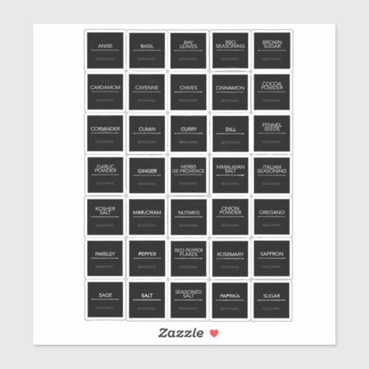 Pantry Labels Stickers (Vel)