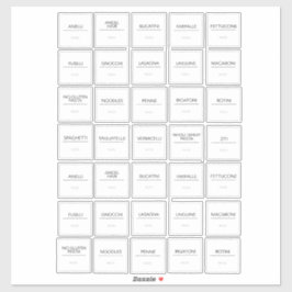 Pantry Labels Stickers