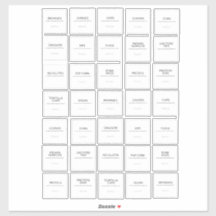 Pantry Labels Stickers