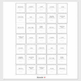 Pantry Labels Stickers