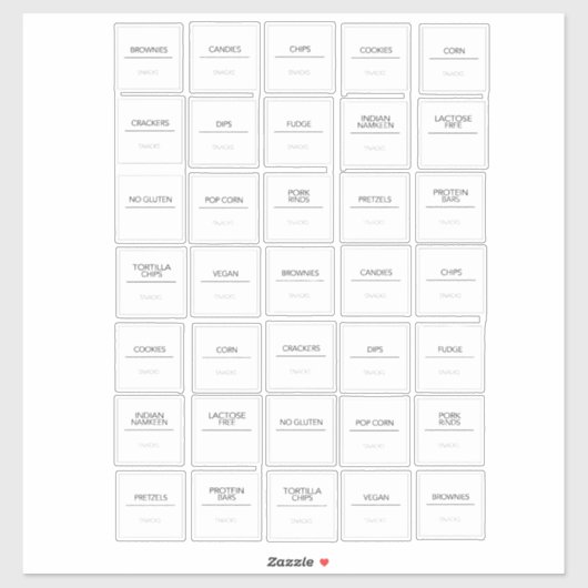 Pantry Labels Stickers (Vel)