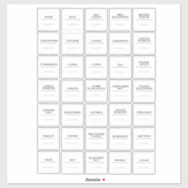 Pantry Labels Stickers