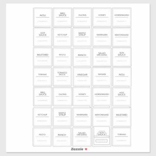 Pantry Labels Stickers (Vel)