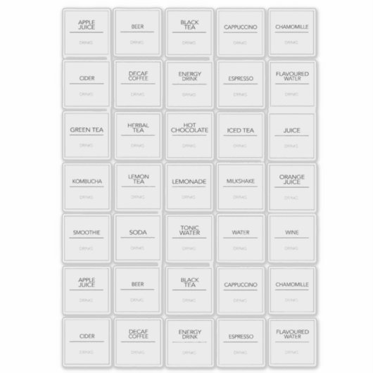 Pantry Labels Stickers (Voorkant)