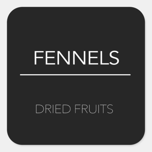 Pantry Labels Stickers (Voorkant)