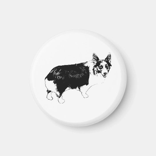 Pantry-Light Corgi Glimlach Magneet (Voorkant)