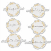 Pantry Organisatie Bakken Canister Jar Sticker (Voorkant)