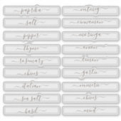 Pantry Organisatie Spice Cabinet Square Sticker (Voorkant)