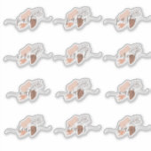 Pantry Organisation Organische Vormen Script Stick Sticker (Voorkant)