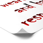 Pants and Responsibility Funny Poster (Hoek)