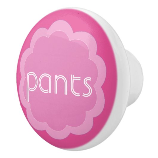 Pants Clothes organisation roze flower knop (Rechts)