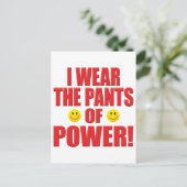 Pants Power Life Briefkaart (Staand voorkant)