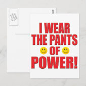 Pants Power Life Briefkaart (Voorkant / Achterkant)