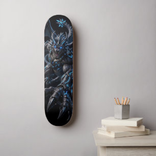 Pantser Cyber Dragon Klauw Deck - 3D Zwart Blauw Persoonlijk Skateboard