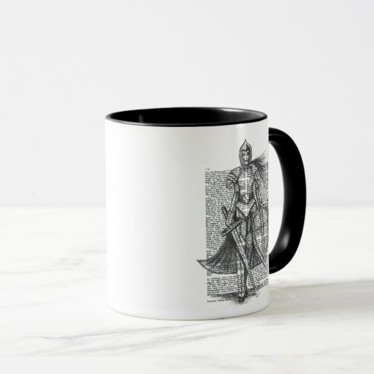 Pantser omhoog Mok (Voorkant rechts)