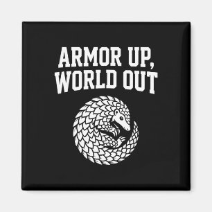 Pantser Op Wereld Uit Pangolin Introvert Geestelij Magneet
