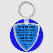 pantser van God sleutelhanger (Voorkant)