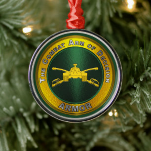 PANTSERBRANCH METALEN ORNAMENT