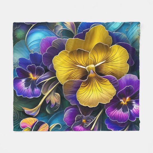  pantserkunst fleece deken (Voorkant (Horizontaal))