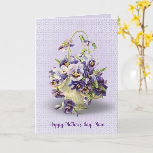 pantsermandje Moederdag Kaart (Gele Bloem)