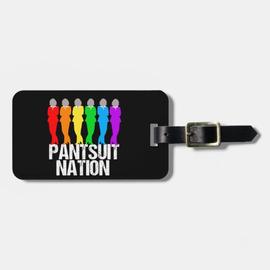 Pantsuit nation Rainbow Women Bagagelabel (Voorkant horizontaal)