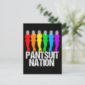 Pantsuit nation Rainbow Women Briefkaart (Staand voorkant)