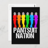 Pantsuit nation Rainbow Women Briefkaart (Voorkant / Achterkant)