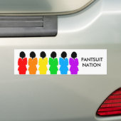 Pantsuit nation Rainbow Women Bumpersticker (Op auto)