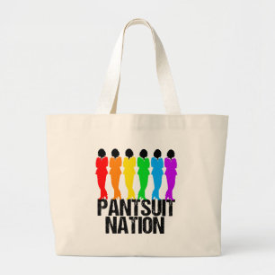 Pantsuit nation Rainbow Women Grote Tote Bag