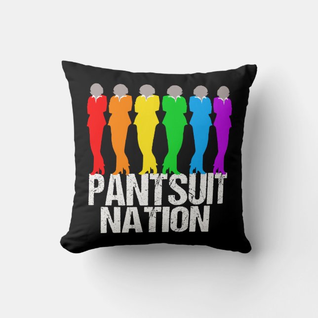 Pantsuit nation Rainbow Women Kussen (Voorkant)