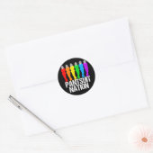 Pantsuit nation Rainbow Women Ronde Sticker (Envelop)