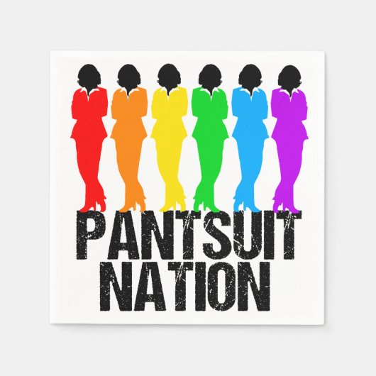 Pantsuit nation Rainbow Women Servetten (Voorkant)