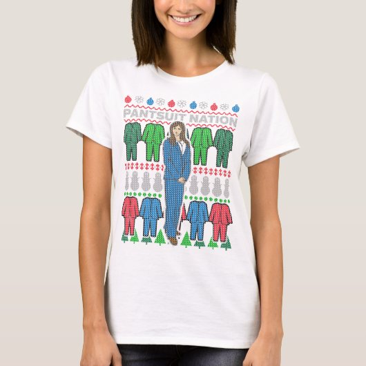 Pantsuit Nation Ugly Christmas Sweater T-shirt (Voorkant)