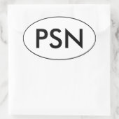 PantsuitNation Oval Car Sticker | PSN | Broekpak (Tas)