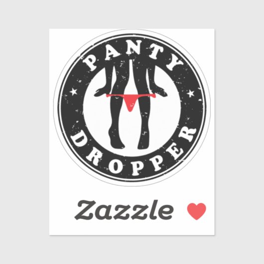 Panty Dropper Custom-Cut Vinyl Sticker (Vel)