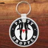 Panty Dropper Custom-Cut Vinyl Sticker Sleutelhanger (Voorkant)