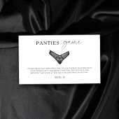 Panty Game Vrijgezellenfeest Bachelorette Lingerie Informatiekaartje