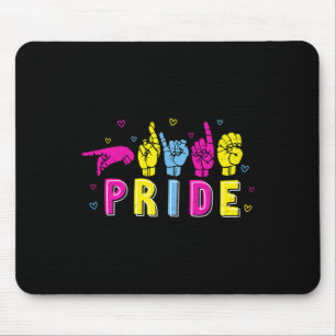 Panual Asl Pride Pan Regenboog Gebarentaal Dove Do Muismat