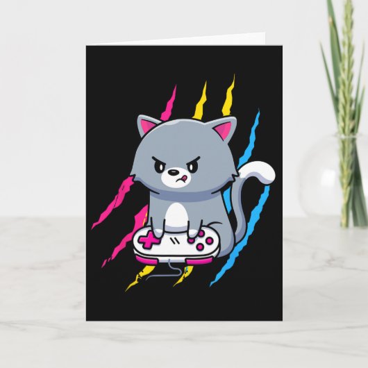 Panual Gaymer Geek Pride Lgbt Video Game Lover Gif Kaart (Voorkant)