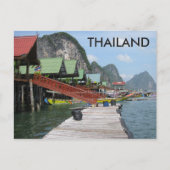 Panyi Floating Vist dorp Zuid-Thailand Briefkaart (Voorkant)