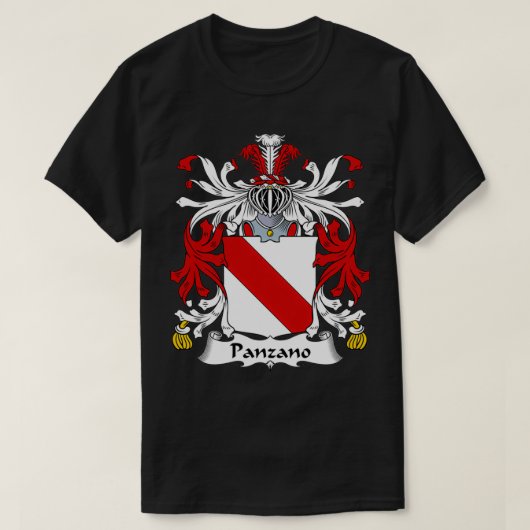 Panzano Coat of Arms Family Crest T-shirt (Design voorkant)