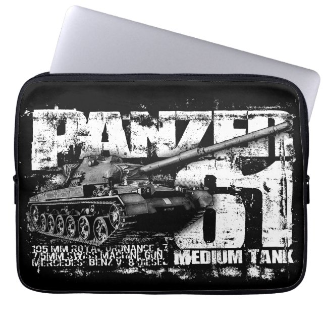 Panzer 61 Computer Sleeve (Voorkant)