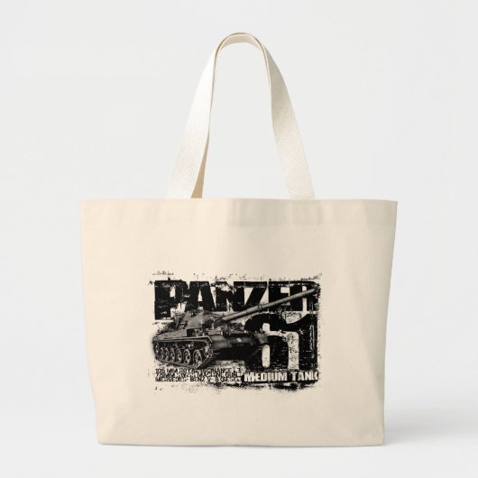 Panzer 61 Jumbo Canvas tas (Voorkant)