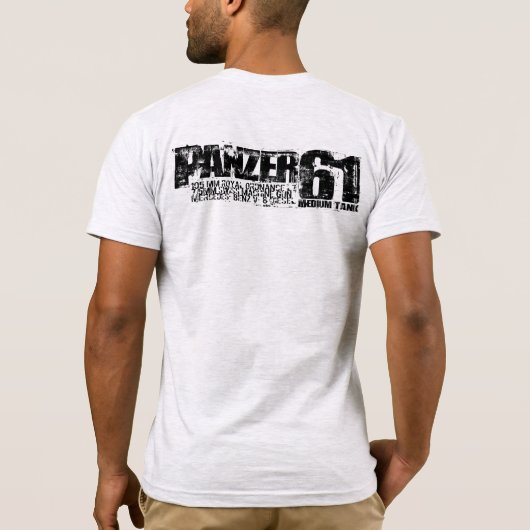 Panzer 61 Mannen T-shirt (Achterkant)