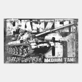 Panzer 61 Stickers voor rechthoek (Voorkant)