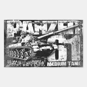 Panzer 61 Stickers voor rechthoek