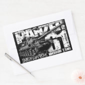 Panzer 61 Stickers voor rechthoek (Envelop)