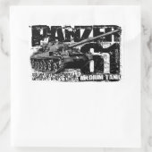 Panzer 61 Stickers voor rechthoek (Tas)